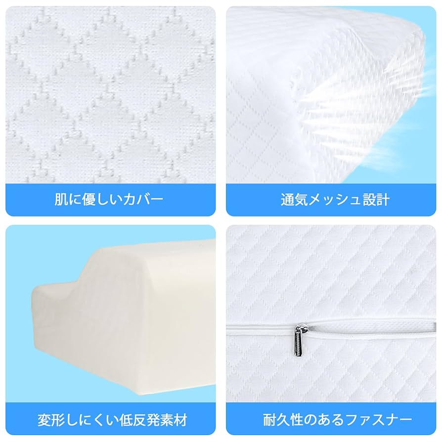 Amazon｜枕 安眠 まくら 肩がラク 低反発枕 首が痛くならない
